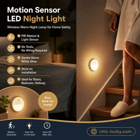 🔥🎁SISTA DAGEN – KÖP 1, FÅ 2 GRATIS!!💥⏳Energieffektiv LED-lampa med rörelsesensor