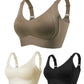 🎁Köp 1 Få 3 Förpackningar💕Ribbad Push Up Justerbar Trådlös BH för kvinnor