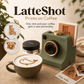 ☕50% RABATT NU!! ✨Retro kaffekonstkamera – Mekanisk latte-schablonpress