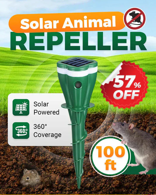 🔥 50 % rabatt!  ☘️ Vattentät djuravskräckare som drivs med solenergi