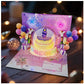 🎵🎂 3D Popup-Musikalisk Födelsedagskort – Lyser, Spelar Sång & Överraskande Popup 🎁