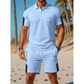 🏆SISTA DAGEN 50% REA🔥Set med kortärmade shorts för män i fritidsstil