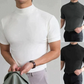 🔈🔈2026 Hot Sale - 50 % rabatt🎁Höghalsad slim fit-T-shirt för mä