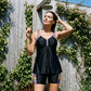 👙 50% RABATT! 🌊 Flödande tankini-baddräkt för kvinnor med shorts – Bekväm passform & snabbtorkande – Perfekt för strand, pool eller semester – stilren och praktisk ☀️✨
