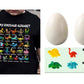 Barn-T-shirt med dinosaurie- och alfabetstryck