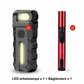 🔥50 % RABATT! 💎 180° roterande LED-arbetslampa – dubbel stråle, magnetisk bas och USB-C-uppladdningsbar