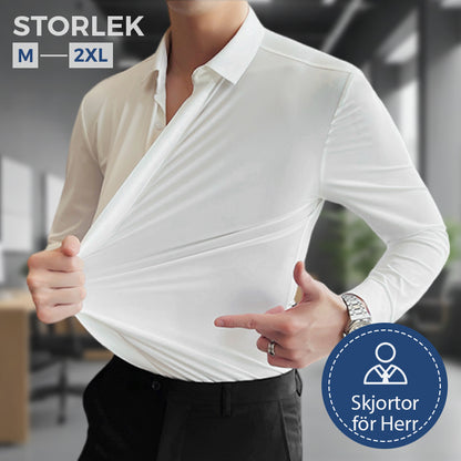🎉NYHETER 2025✨Herrskjorta med BEHÖVER-INKE-STRYKAS®-teknologi