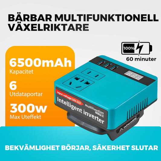 Bärbar Multifunktionell Växelriktare