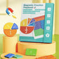 📚🧲Montessori Magnetisk bok Fraktionspussel för barn