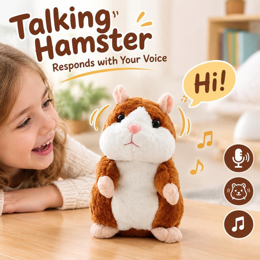 🐹 Sista dagen – 50 % rabatt!! ✨Talande hamster-gosedjur – upprepar allt du säger, skakar automatiskt på huvudet, jätteroligt för både barn & vuxna.🎁