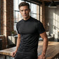 🔈🔈2026 Hot Sale - 50 % rabatt🎁Höghalsad slim fit-T-shirt för mä