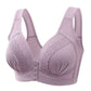 👙 50 % RABATT! 🌸 Andningsbar bomulls-BH med knapprad – Lätt att ta på och av, mjuk och bekväm att bära & Justerbar passform🎀