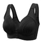 👙 50 % RABATT! 🌸 Andningsbar bomulls-BH med knapprad – Lätt att ta på och av, mjuk och bekväm att bära & Justerbar passform🎀