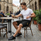 🔥🎁Nyhet 50 % RABATT🔥Männs casual cargoshorts med dragsko i midjan