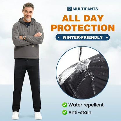 🔥HET FÖRSÄLJNING 49% RABATT🥰 MultiPants - slitstarka cargobyxor med hög stretch och flera fickor