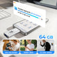 💾🔥 16GB~64GB Micro USB + 8-pinnar + USB 3.0 4-i-1 USB-minne för mobil och dator