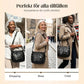 👜✨Axelväska med retroveckad hinkdesign för kvinnor