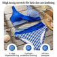 🔥 Nyinkommet 2026 🥳 Över 50 000 sålda enheter! 👙 Randig tvådelad bikini med färgblock 🌊