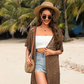 🌊 50% RABATT NU!✨ Oversized stickad kofta för damer – Lätt virkad kimono med tofsar för våren & sommaren 🌸