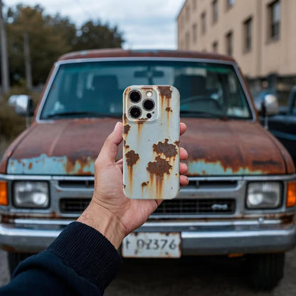 🔥📱 Nyinkommet 2025 – Vintage iPhone-skal i rostfritt stål🛡️