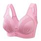 👙 50 % RABATT! 🌸 Andningsbar bomulls-BH med knapprad – Lätt att ta på och av, mjuk och bekväm att bära & Justerbar passform🎀