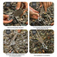 🔥Bärbar Justerbar Fix Tält Hög styrka Snabb frigöring Remskiva Camping Rope (4 Pcs / Set)