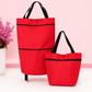🛒 50% RABATT NU! 🧳 2‑i‑1 Hopfällbar Shoppingvagn – Stor Kapacitet & Slitstarkt Oxford-tyg – Perfekt för Matbutik, Marknad, Camping & Resor 🌿