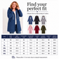 Lång sweatshirt med huva för kvinnor