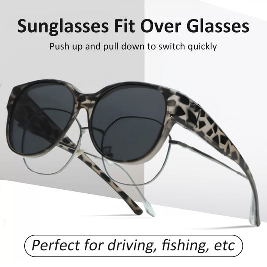 😎Solglasögon med UV400-skydd som passar över andra glasögon