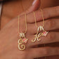 💖 SISTA DAGEN – 51 % RABATT ✨3-lagers halsband med initialer A-Z🎀 | Personligt och elegant