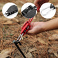 🔥Bärbar Justerbar Fix Tält Hög styrka Snabb frigöring Remskiva Camping Rope (4 Pcs / Set)