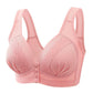 👙 50 % RABATT! 🌸 Andningsbar bomulls-BH med knapprad – Lätt att ta på och av, mjuk och bekväm att bära & Justerbar passform🎀