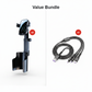 🚗Mobilhållare för bil – 360° justerbar, kraftfull N52-magnet, kan manövreras med en hand, passar alla mobiler, stabila modeller med magnet och klämma för säker körning📱✨