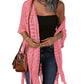 🌊 50% RABATT NU!✨ Oversized stickad kofta för damer – Lätt virkad kimono med tofsar för våren & sommaren 🌸