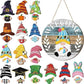 🎅Saisonangebot🌟Ihr ganzjähriges Fest der Kreativität!🎄Austauschbares hölzernes Gnom-Willkommensschild🎈