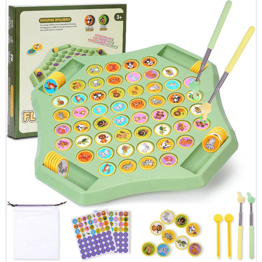 🎁SISTA DAGEN -50% REA!!⏰Flip-Match-brädspel för barn – DIY-vändschackbräda för barn