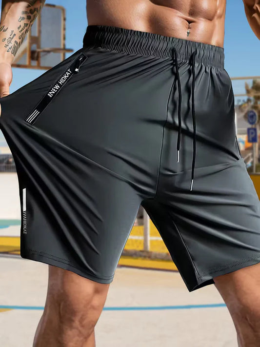 🩳 50% RABATT 🌬️ | Herrshorts med Elastisk Midja – Andningsbara & Säkra Fickor