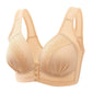 👙 50 % RABATT! 🌸 Andningsbar bomulls-BH med knapprad – Lätt att ta på och av, mjuk och bekväm att bära & Justerbar passform🎀