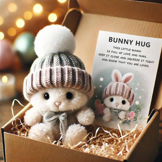 🔥HET REA 50% RABATT🎉 Handgjord🐇Mini Bunny Hug Söt Påskpresent🎁