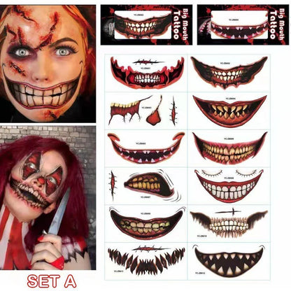 Halloween Prank Make-up Temporary Tattoo😈Realistisk och lätt att ta bort