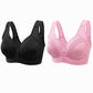 👙 50 % RABATT! 🌸 Andningsbar bomulls-BH med knapprad – Lätt att ta på och av, mjuk och bekväm att bära & Justerbar passform🎀