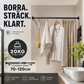 ✨ Montera på sekunder utan att borra – justerbar spännstång för smartare förvaring hemma 🏠