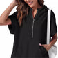 💝✨2025 Nya oversized hoodies med halv dragkedja för kvinnor