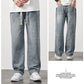 👖Ny produktlansering💐 Löst sittande raka jeans för män