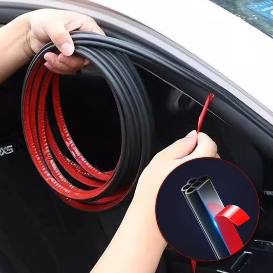 🚗 KÖP 2 FÅ 1 GRATIS! 🛡️ Gummitätningslist för minskning av bilbuller – Enkel installation, effektiv minskning av damm- och vindbuller för dörrar och fönster ✨🔇