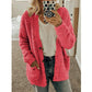 Höst och vinter Plus Size Cardigan Casual Velvet Short Jacket