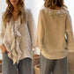 Kvinnor Ruffle Collar Blouse med klockärmar