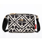 Tryckt crossbody-väska med flera fickor för kvinnor