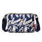 Tryckt crossbody-väska med flera fickor för kvinnor