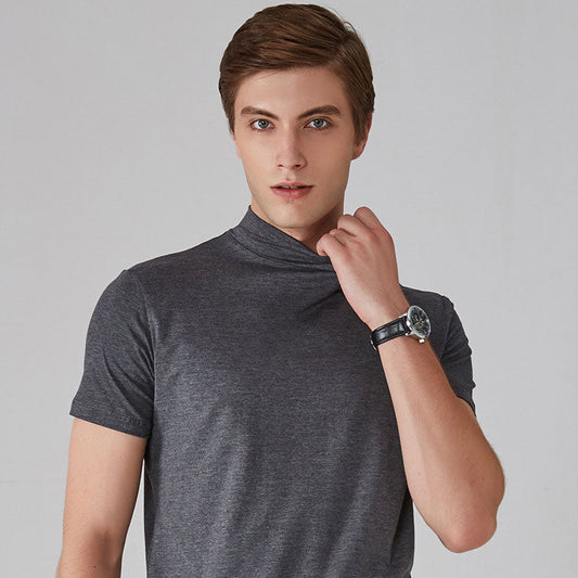 Slim fit turtleneck t-shirt för män